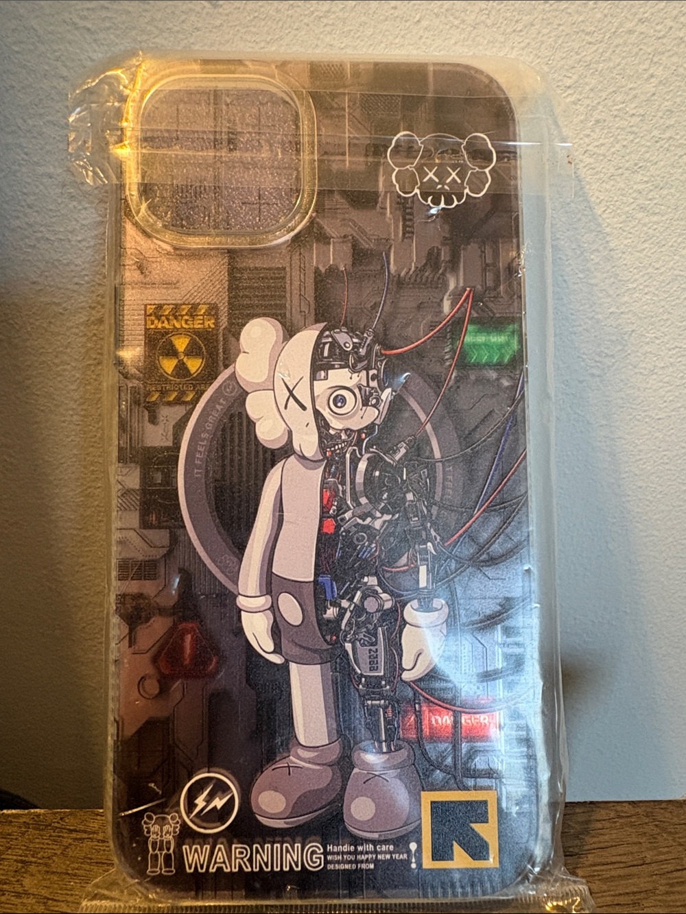 iPhone 14 Plus Clear Graphic Phone Case Robot Design New